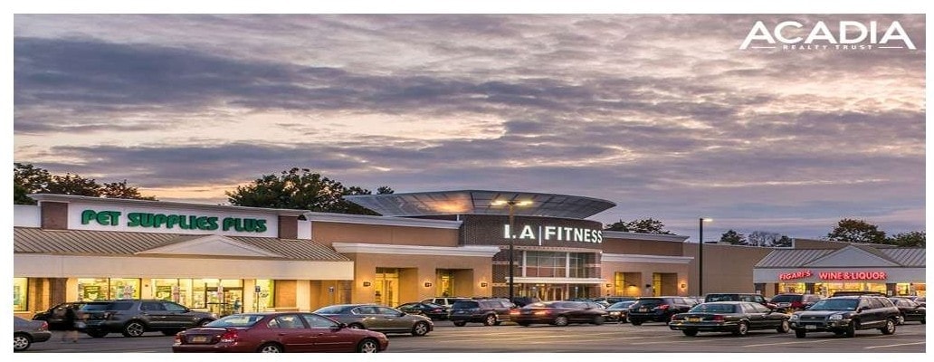 Branch Plaza commercial stucco and brick facade, Smithtown NY